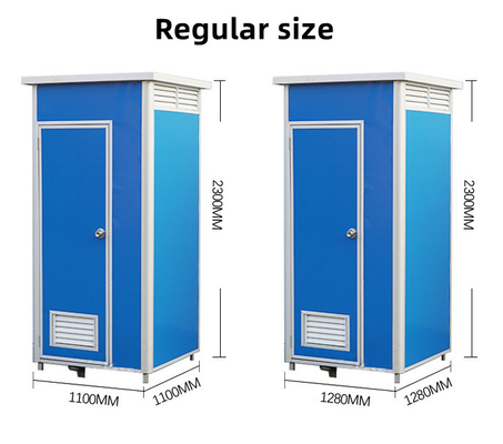 Toilettes mobiles extérieures préfabriquées avec électricité et plomberie