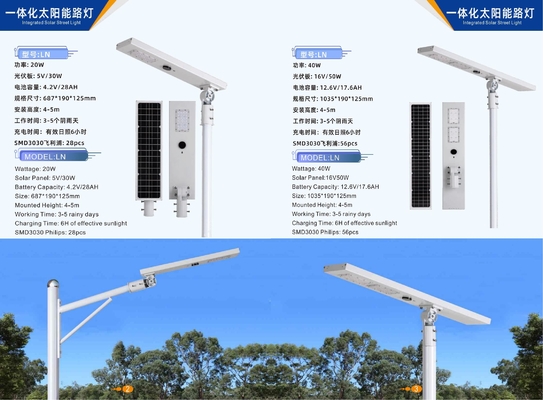 Éclairage extérieur solaire à LED lampadaire solaire lampe solaire