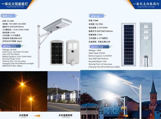 Éclairage extérieur solaire à LED lampadaire solaire lampe solaire