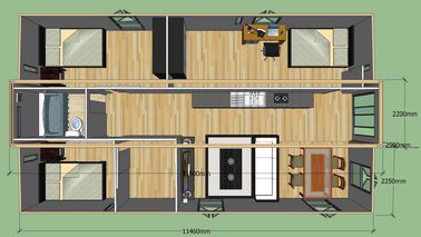 Peut être la Chambre à tout moment moderne déplacée de conteneur avec la caravane résidentielle